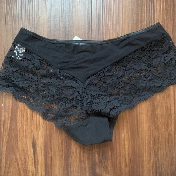 Black Sheer Lace Hipster Panty NWT - Size Small - Lou Paris - Picture 3 of 7
